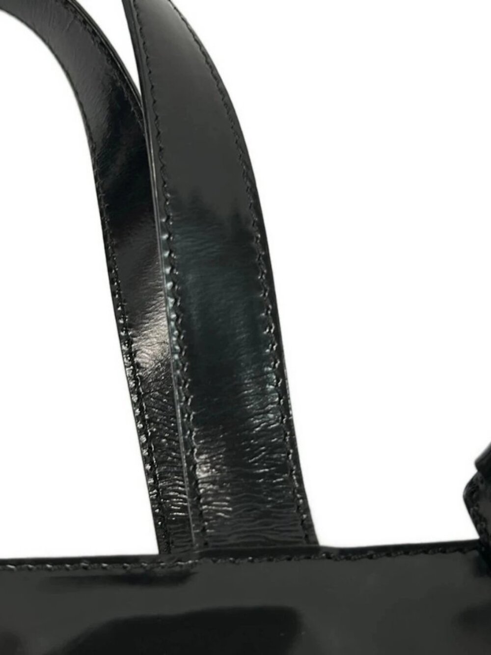 CELINE - Black Chemical Fiber Leather Handbag - Picture 12 of 12